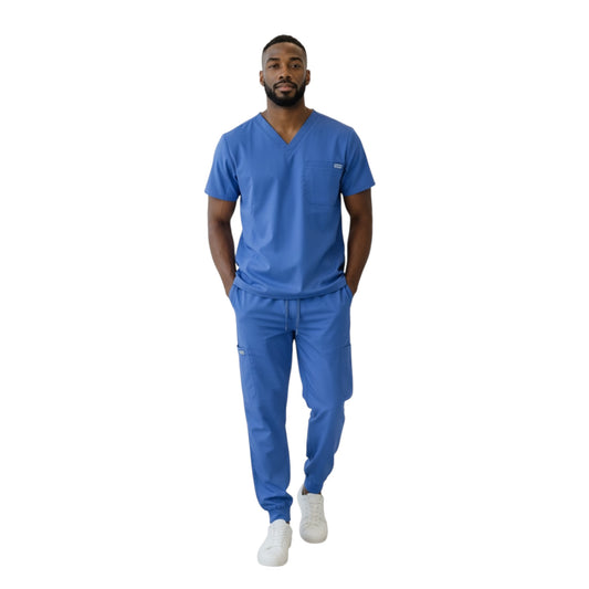 DK Chest Pocket V-Neck Scrub Top (Unisex)